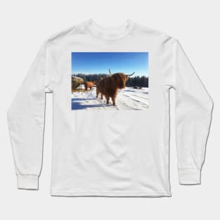 Scottish Highland Cattle Cows 1709 Long Sleeve T-Shirt